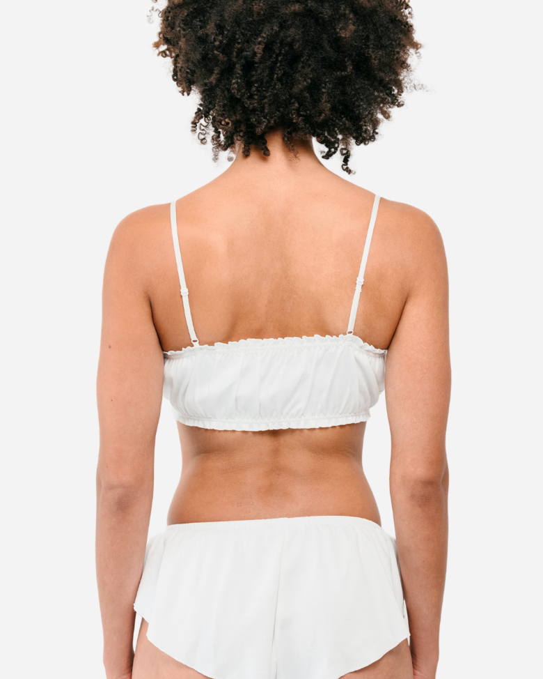 BRALETTE EN COTON BLANC BLOOMER A FROUFROU NO COMMENT