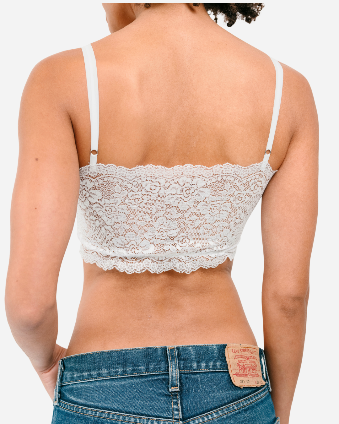 brassière en dentelle blanche no comment